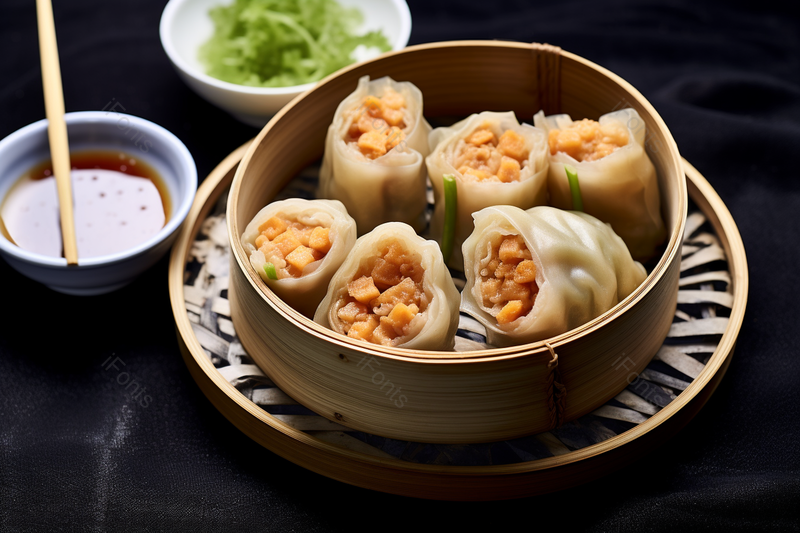 早餐小吃烧麦拍摄,高清,摄影图,摄影图片,图片大全,摄影图免费下载